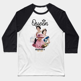 queen elizabeth vintage 1926-2022 Baseball T-Shirt